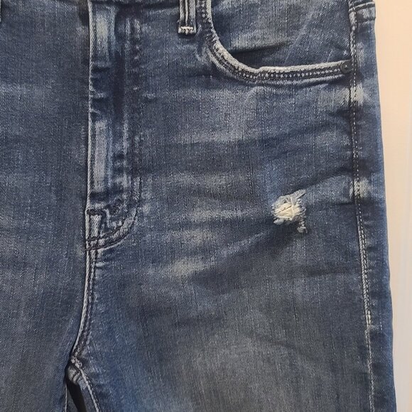 Mother The Swooner Ankle Fray Jeans Size 25 In Weekend Warrior, Distressed - Picture 7 of 16